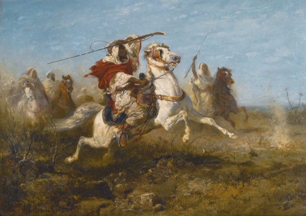 Arab raid by Adolf Schreyer